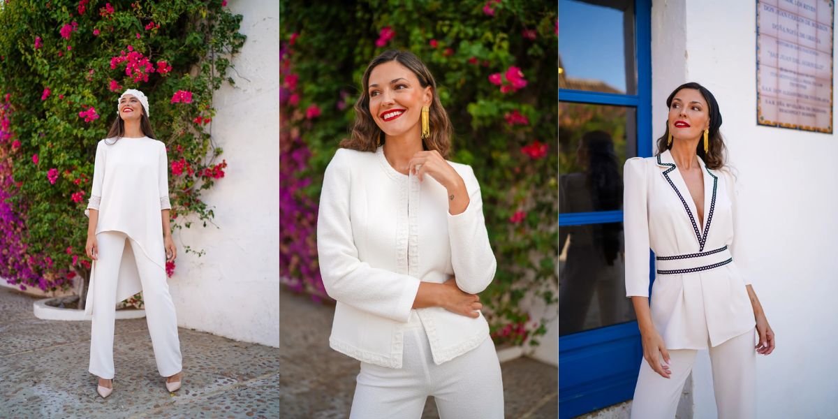 Conjunto dos piezas blanco