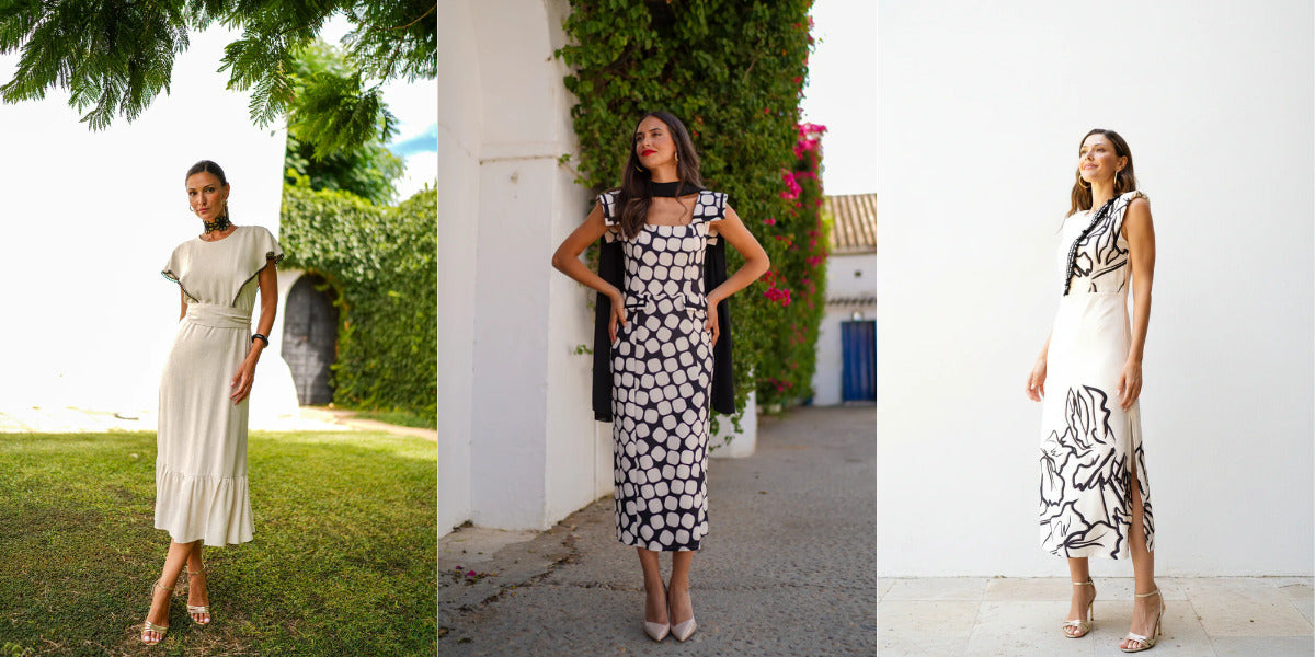 Vestido midi invitada
