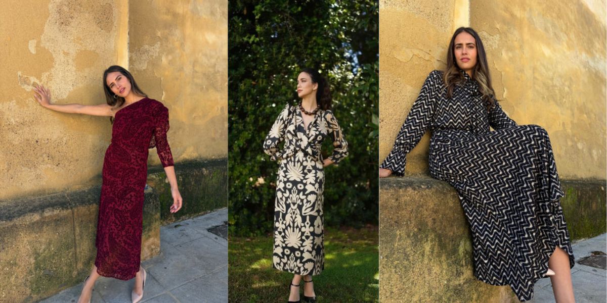 Vestidos estampados midi