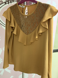 Blusa cuello encaje I Ref. 120-240