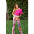 Top manga abullonada desigual I Ref.123-014