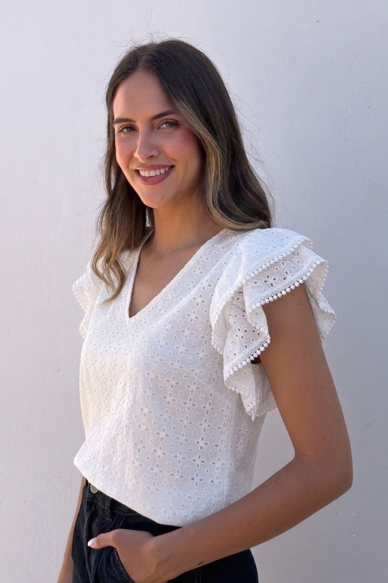 BLUSA BORDADO BLANCA 126-018