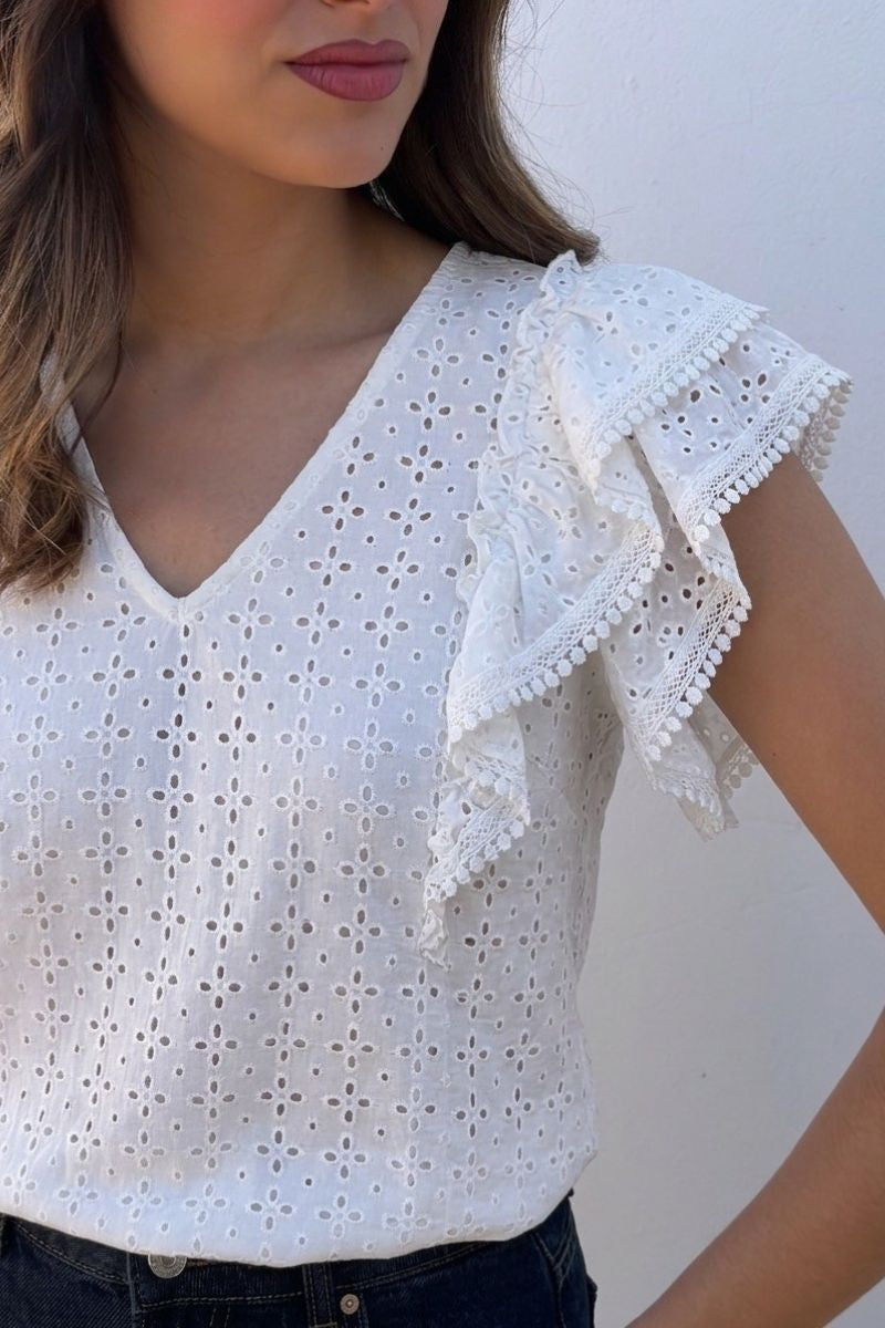 BLUSA BORDADO BLANCA 126-018