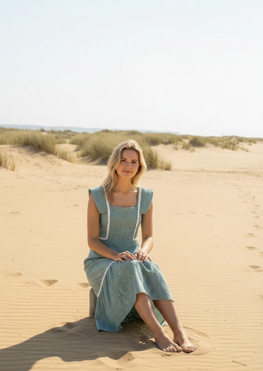 VESTIDO ÁNGELA VERDE JADE