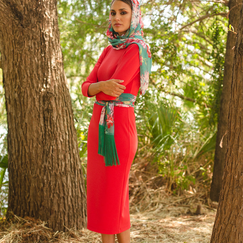 Vestido escote smoking espalda I Ref: 626-049