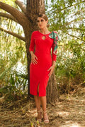 Vestido escote agujero 620-054