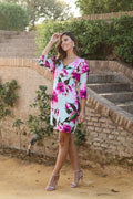 Vestido raso estampado // REF: 620-076