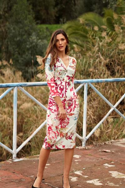 Vestido nudo pecho I Ref. 621-017