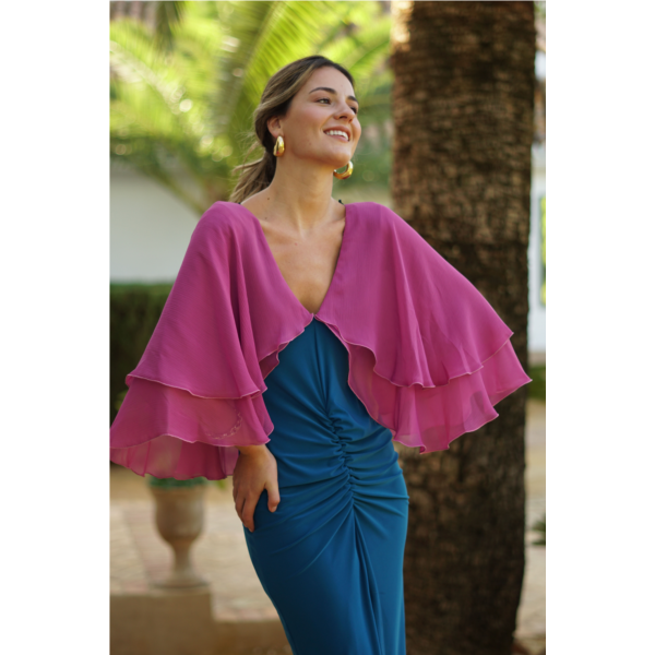 Vestido gasa y punto combinado I // REF: 622-030