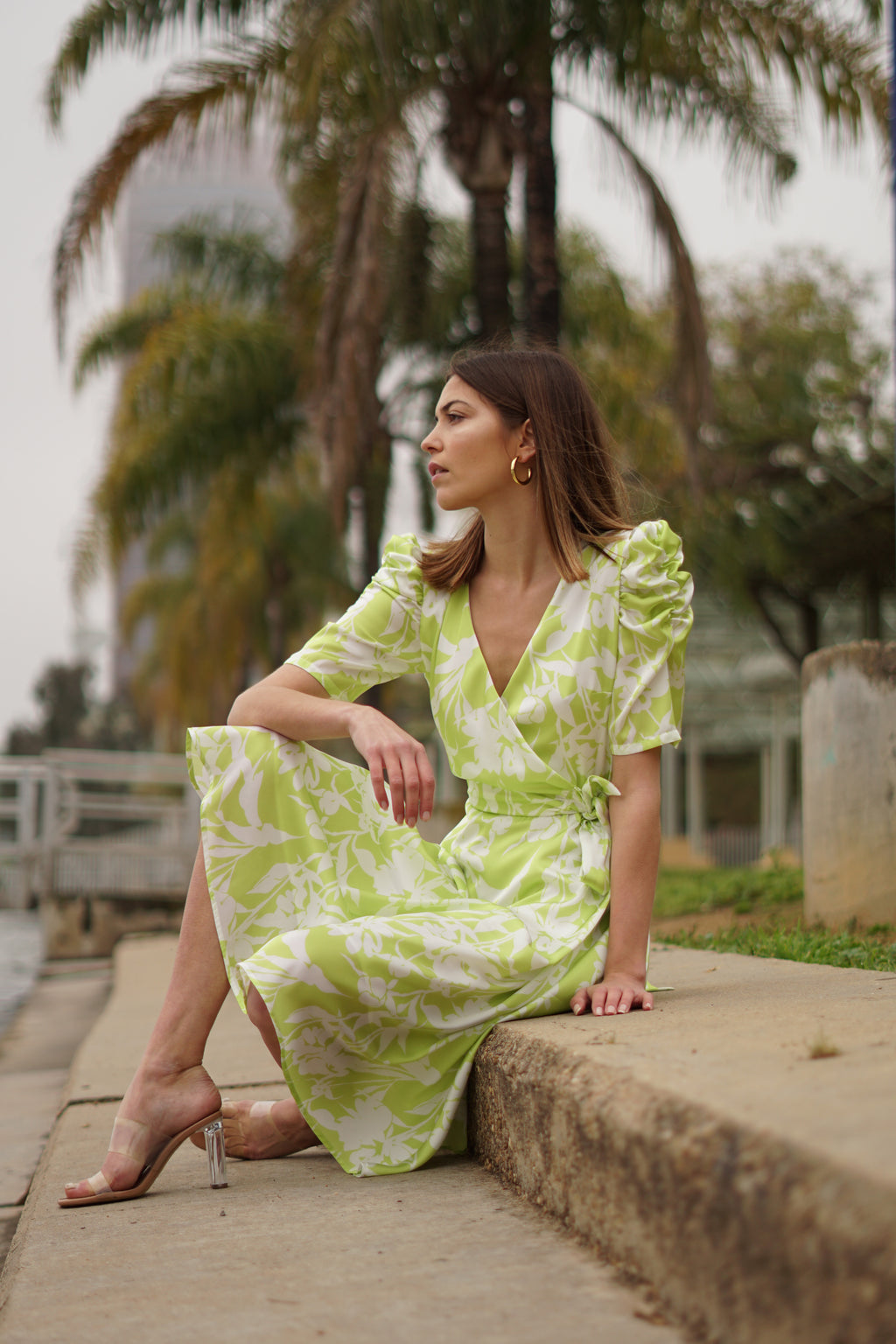 Vestido raso envolvente I // REF: 622-071