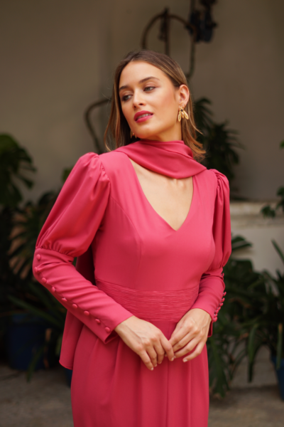 Vestido botones manga I Ref. 623-030