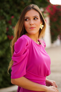 Vestido mangas frunce cenicienta I // REF: 623-037