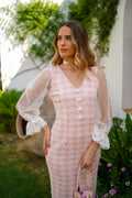Vestido chanel y mangas plumeti 624-006
