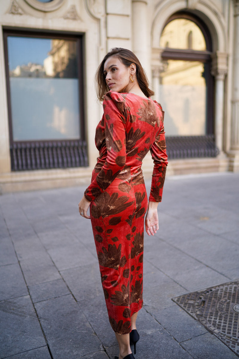 Vestido terciopelo cruzado I Ref.624-202