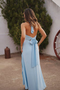 VESTIDO BICOLOR HALTER