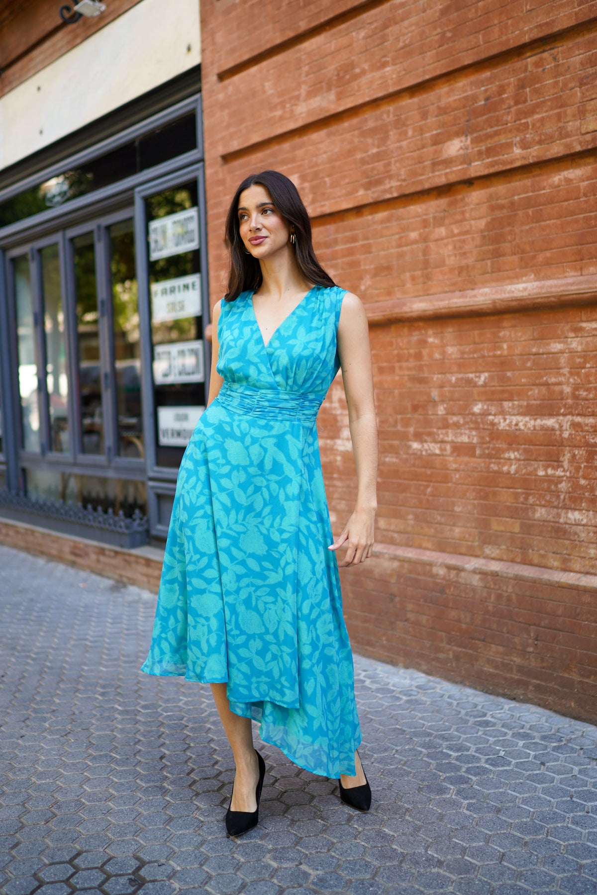 Vestido estampado sin mangas // REF: 625-074
