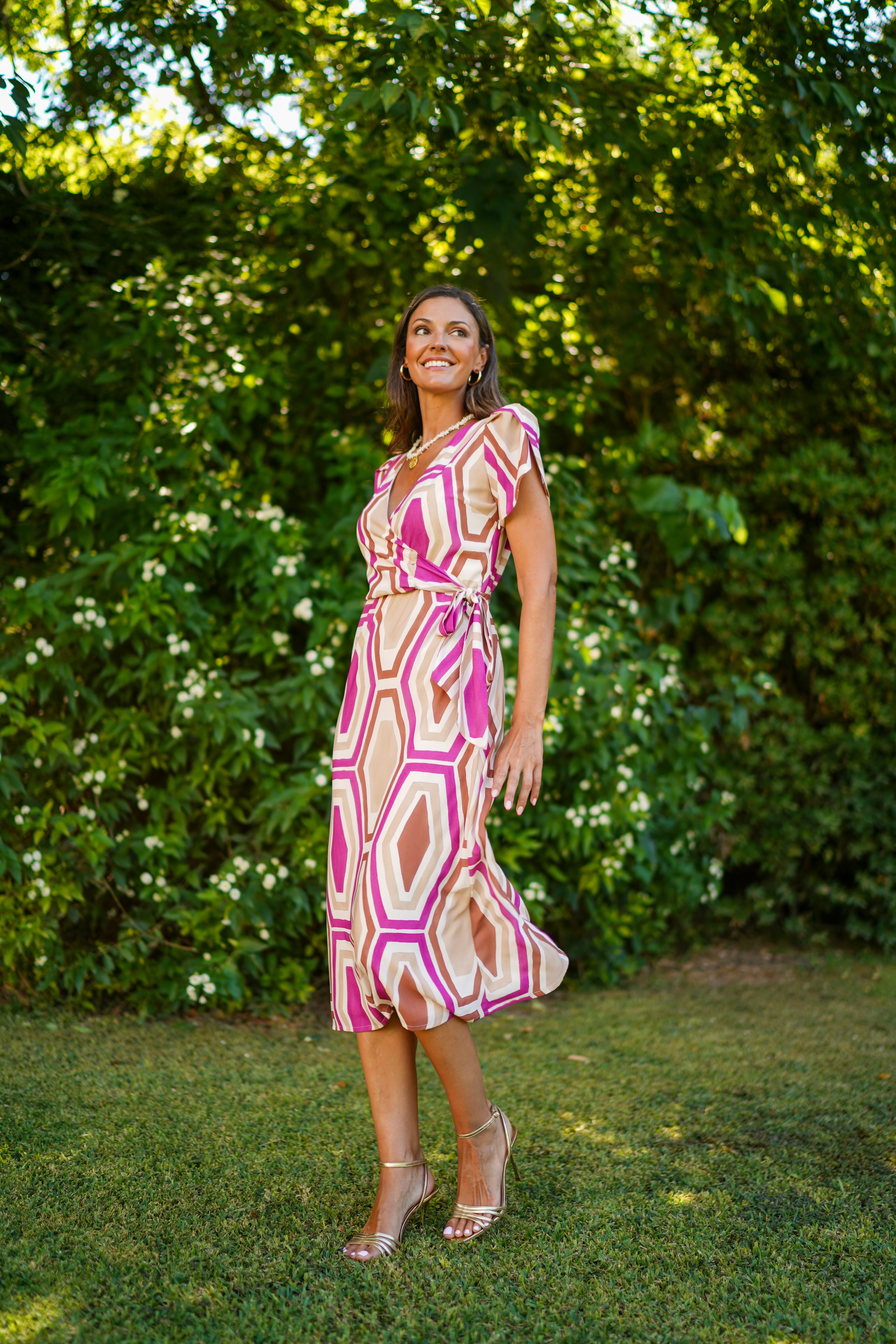 Vestido tulipan estampado 626-043