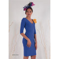 Vestido cuello pico 69-027
