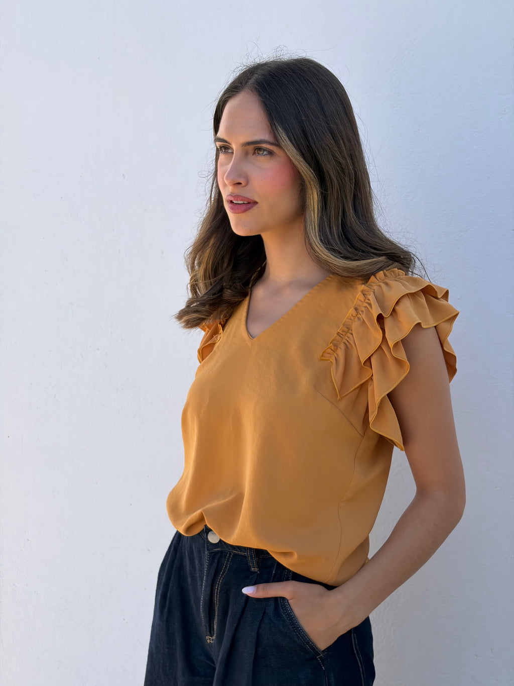 Blusa Volantes
