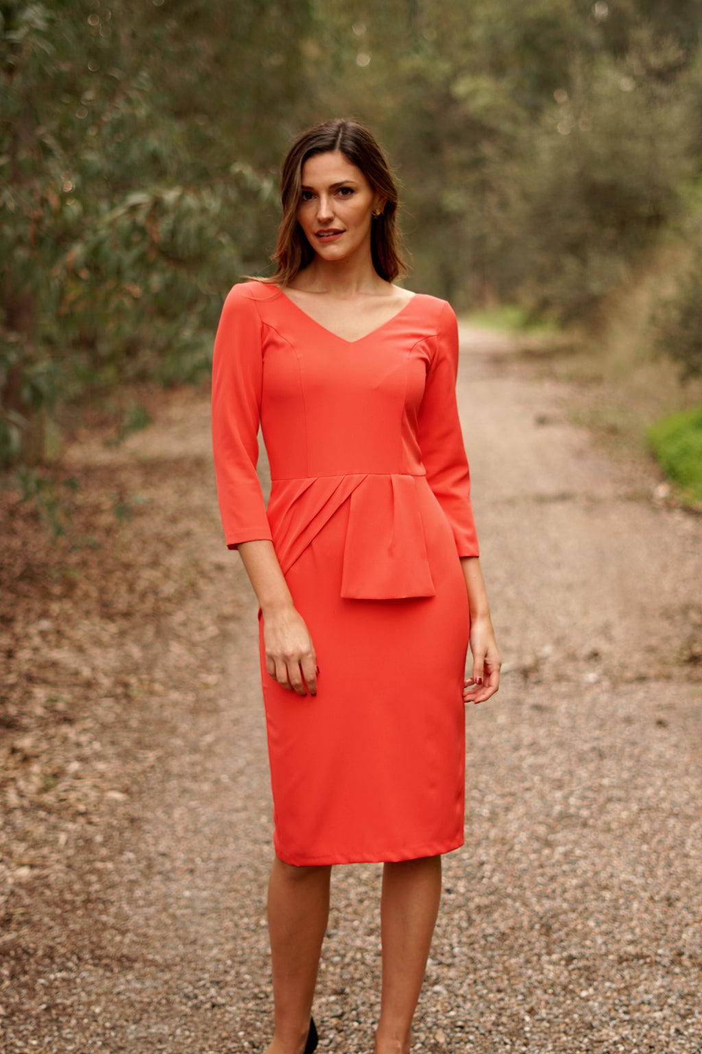 Vestido con peplum caído // REF: 620-026