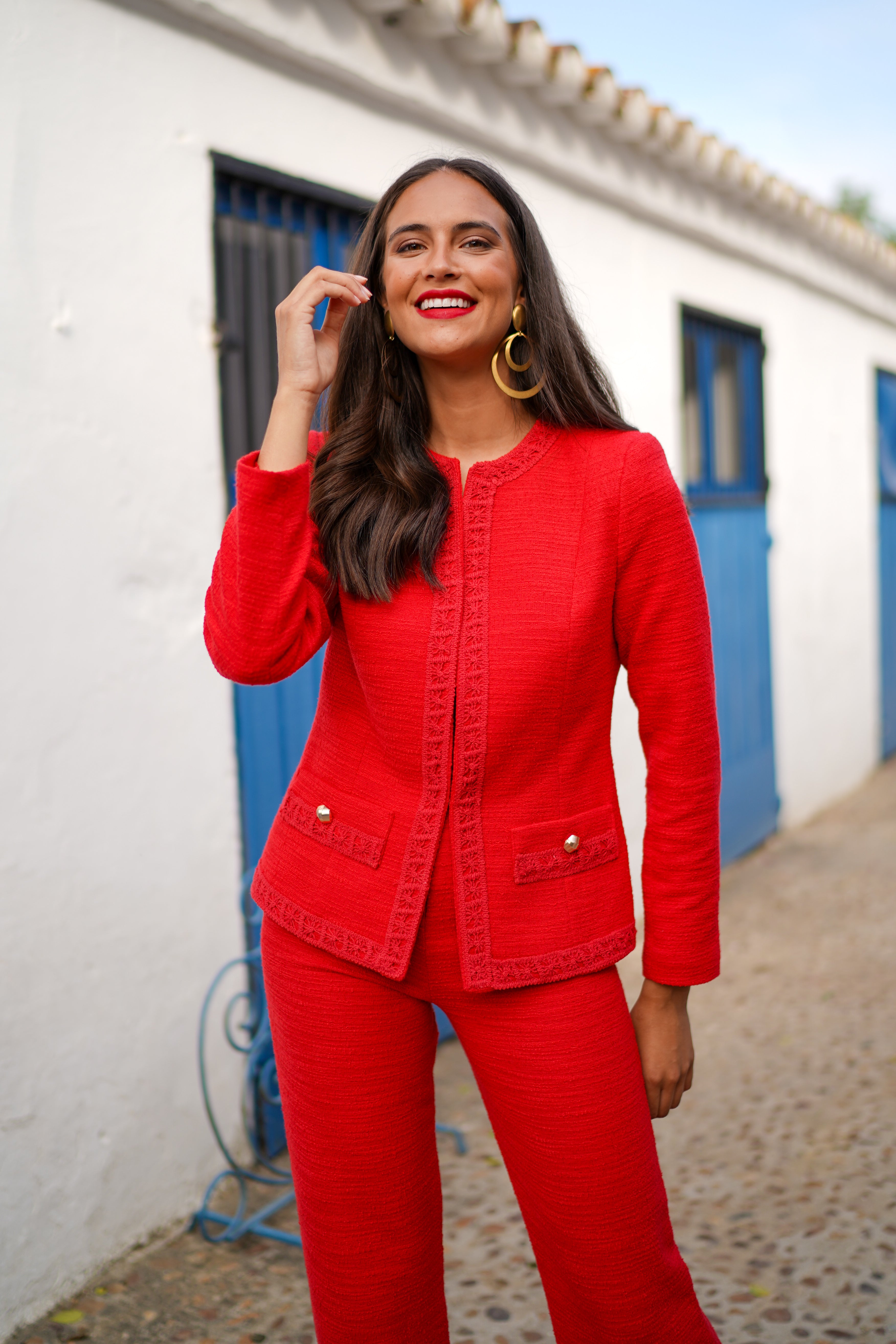 Total look aire rojo