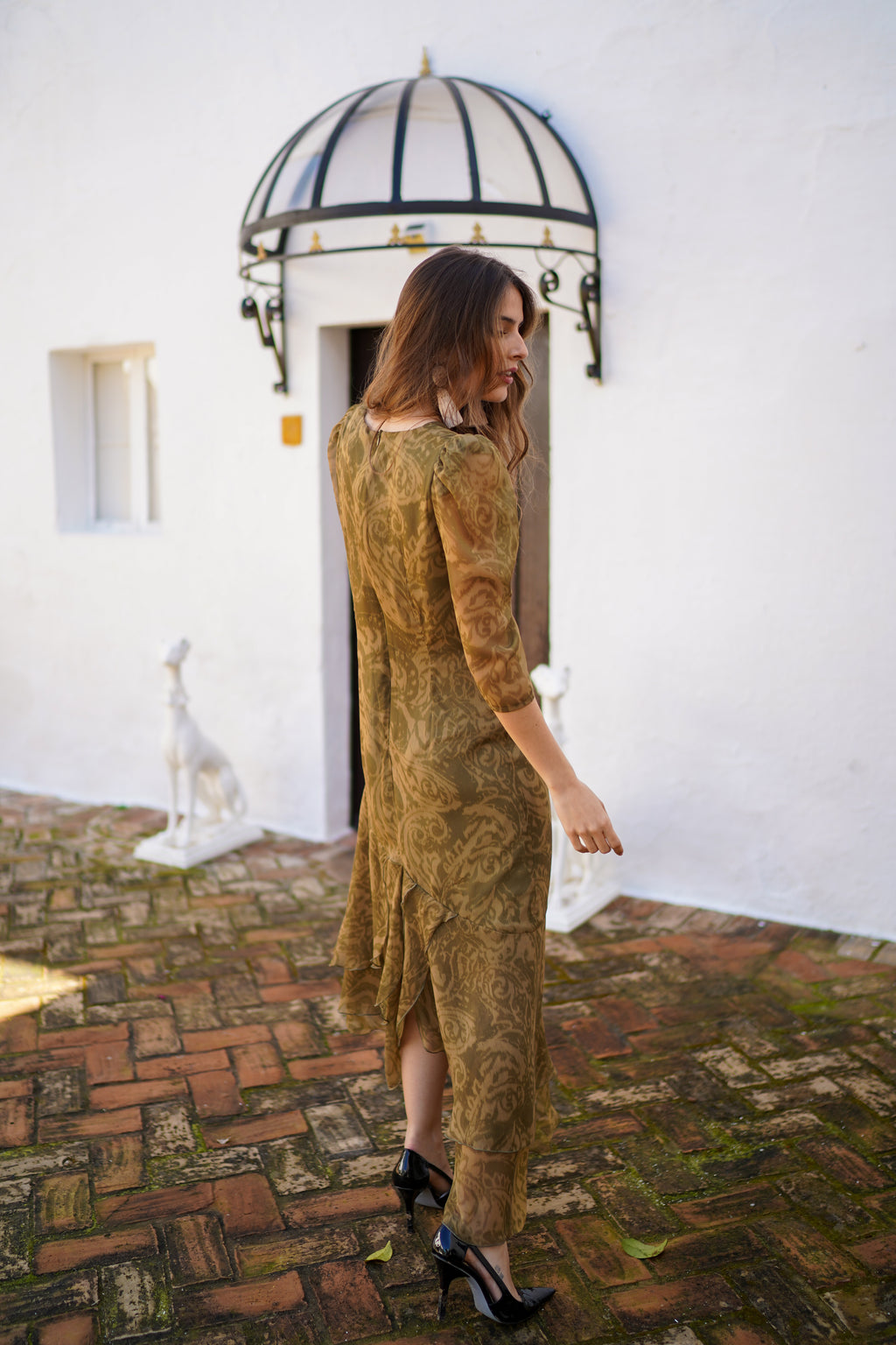 VESTIDO SANABRIA VOLANTES