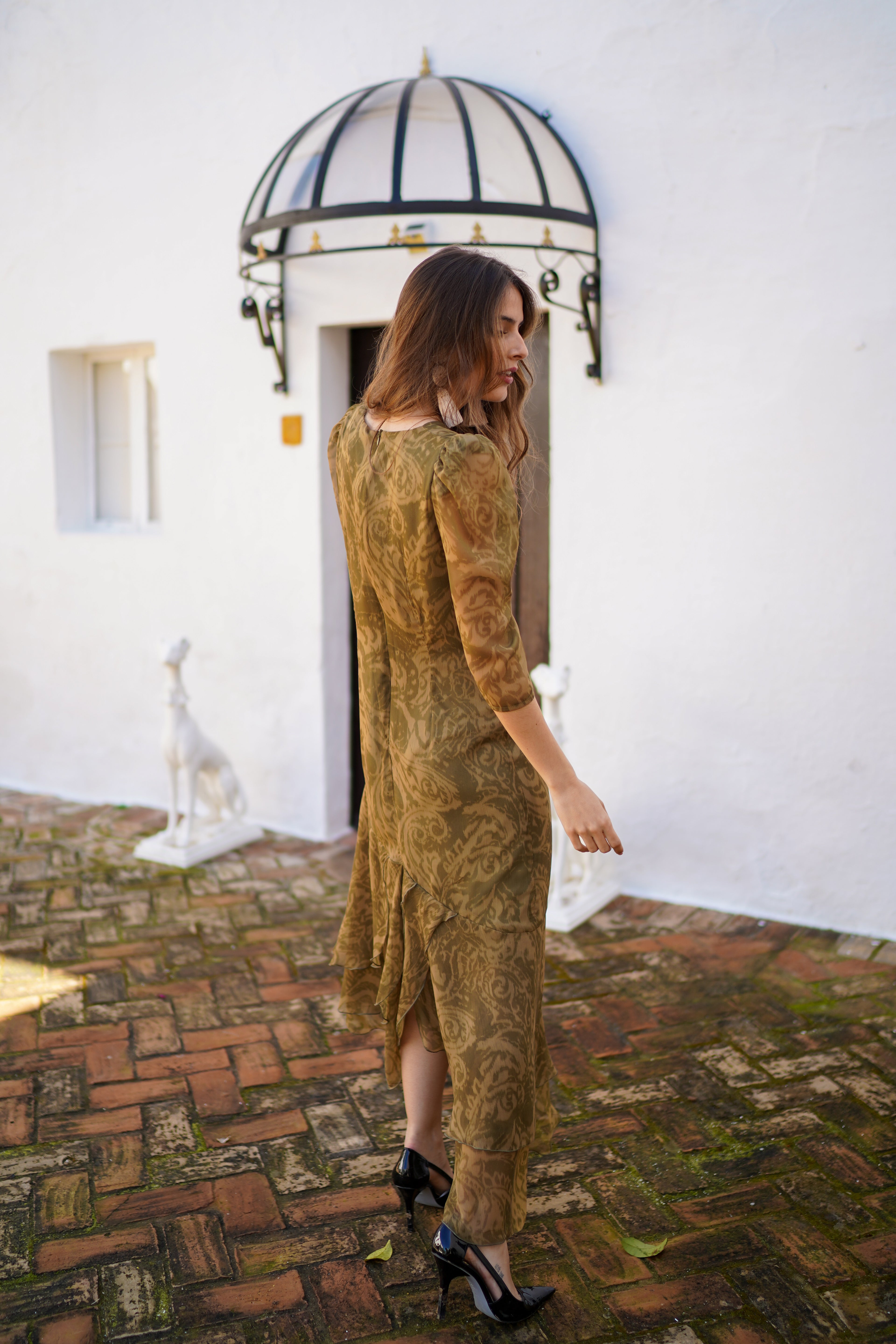 VESTIDO SANABRIA VOLANTES