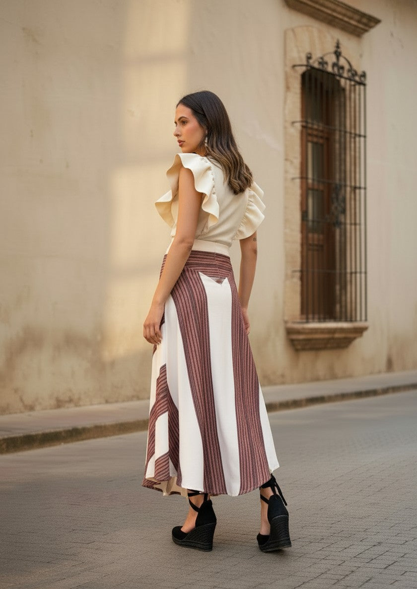 Falda Pincel Marrón