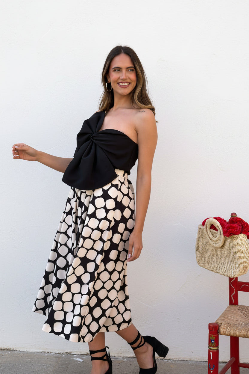 Falda Tabla Lunares