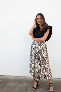 Falda Tablas Estampada