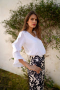 Camisa volantes mangas 125-032