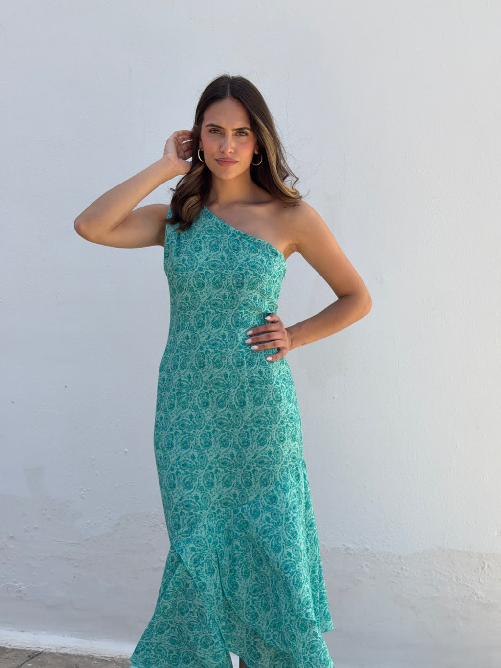 Vestido Cachemira Aguamarina