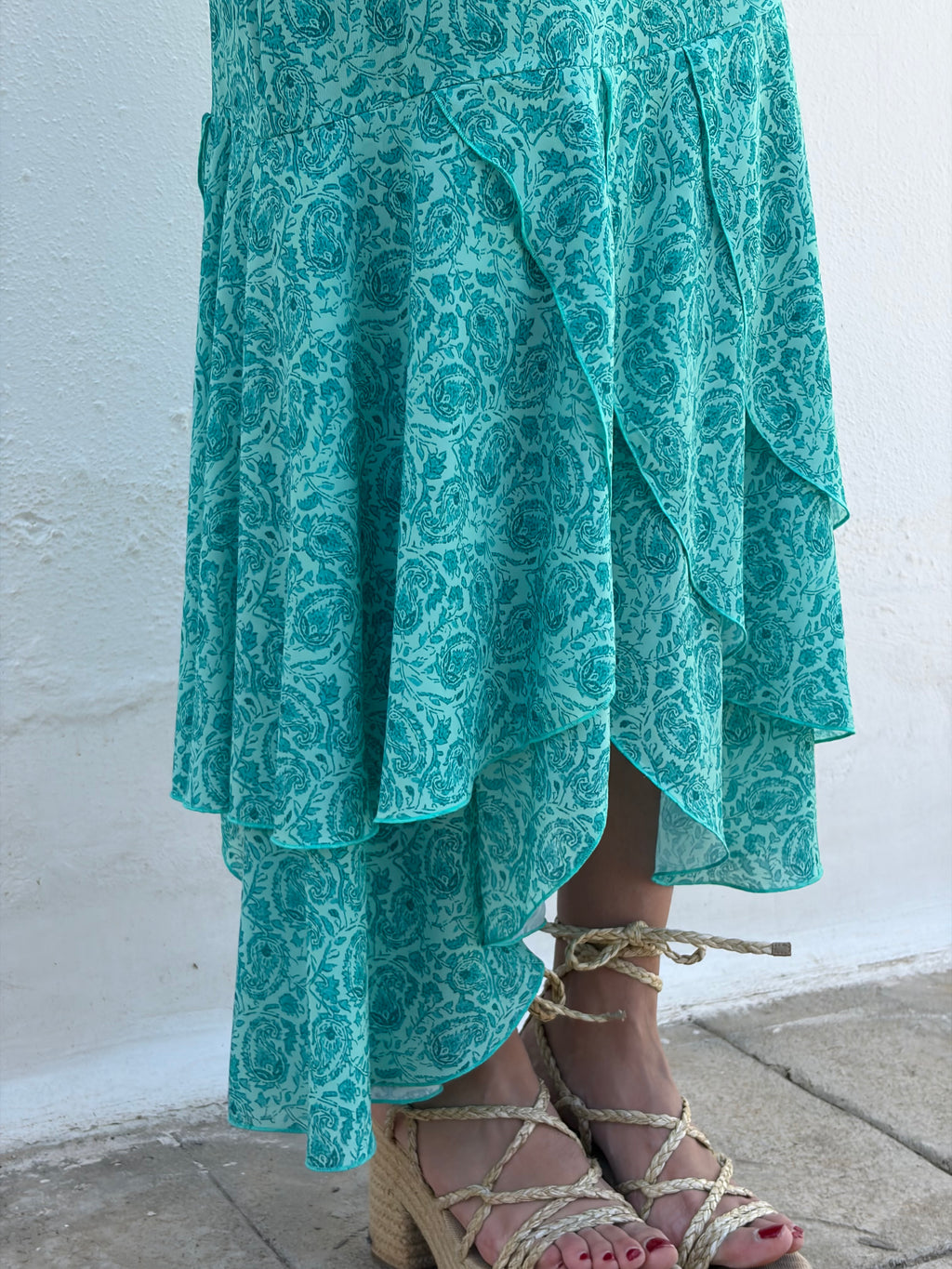 Vestido Cachemira Aguamarina