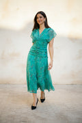 Vestido Frunce Verde