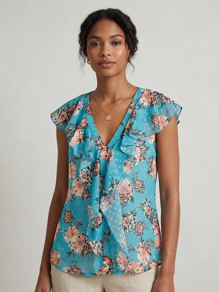 Blusa volantes // REF: 121-012